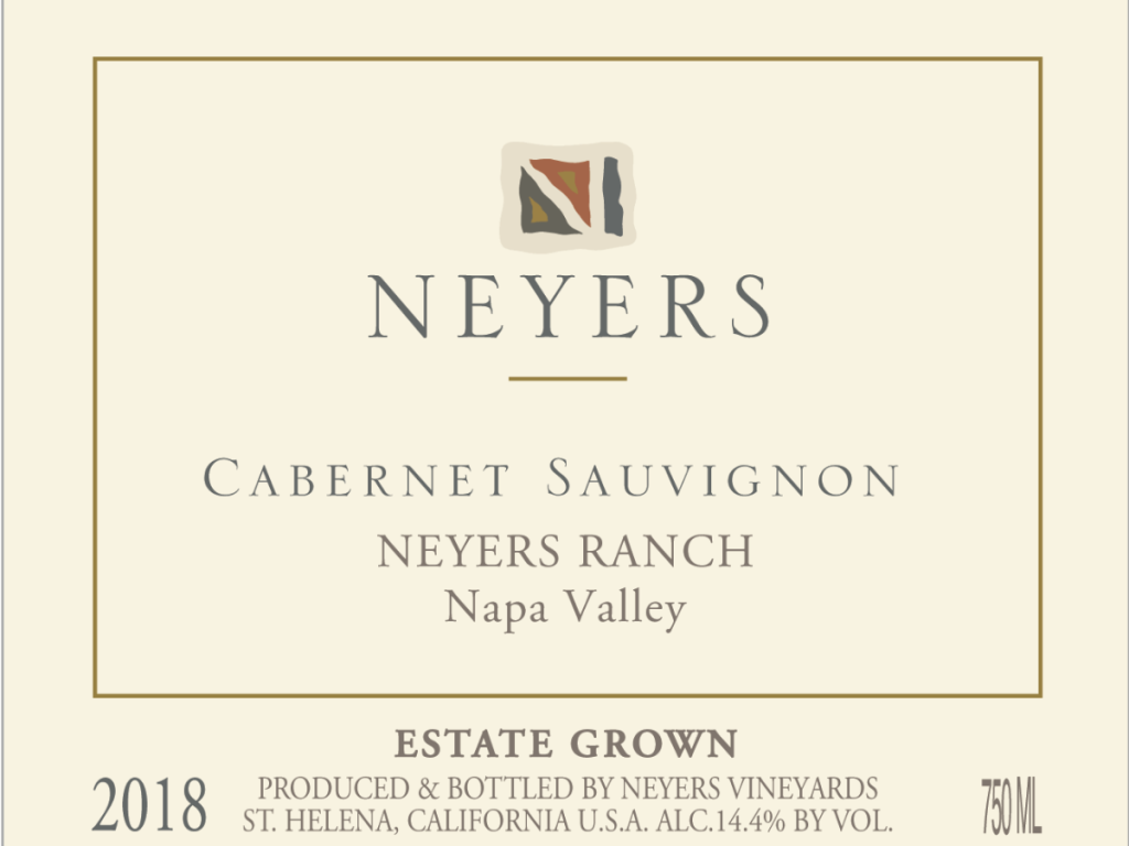 Neyers cabernet sauvignon ranch label 2018