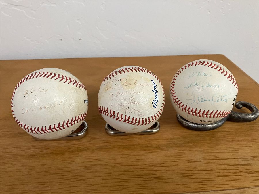 Three Baseballs from Office Collection